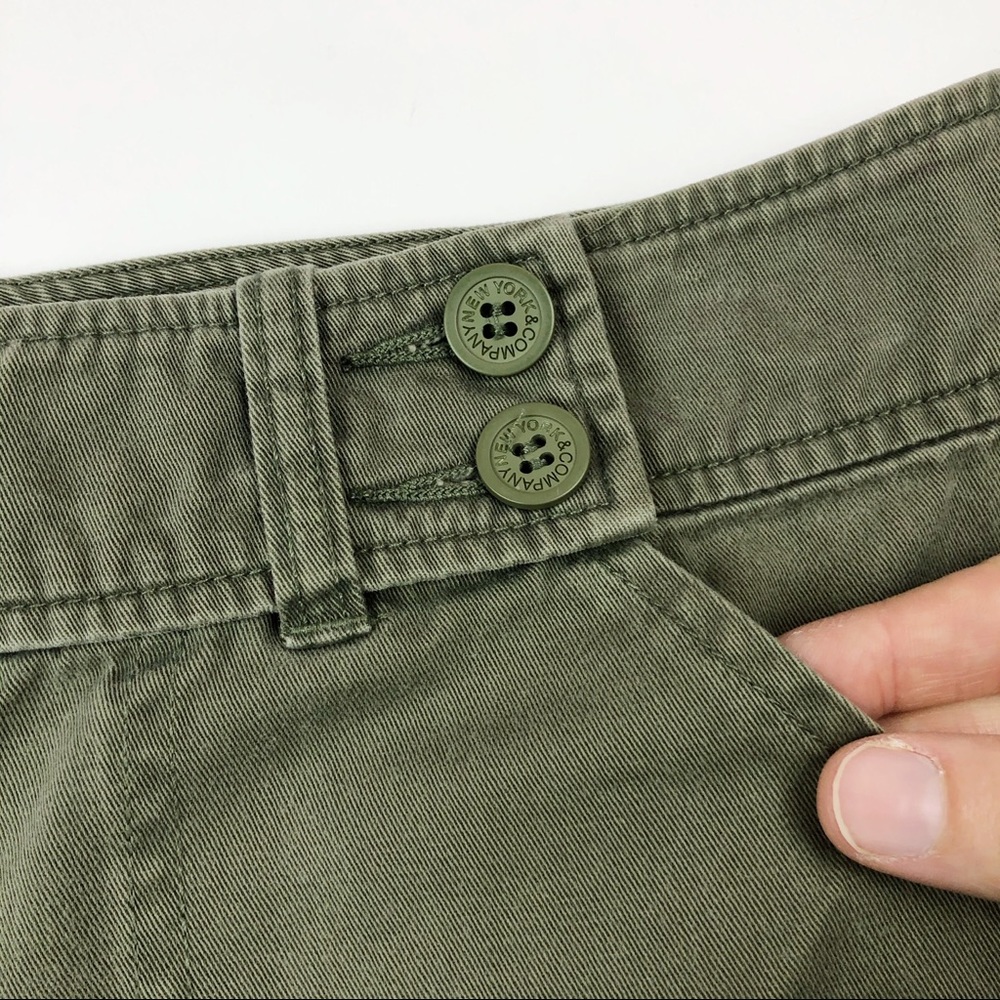 New York & Company Green Cargo Pants Size 10 - Picture 5 of 5